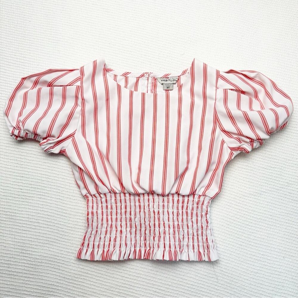 Habitual Kids stretch striped blouse top Sz 3t